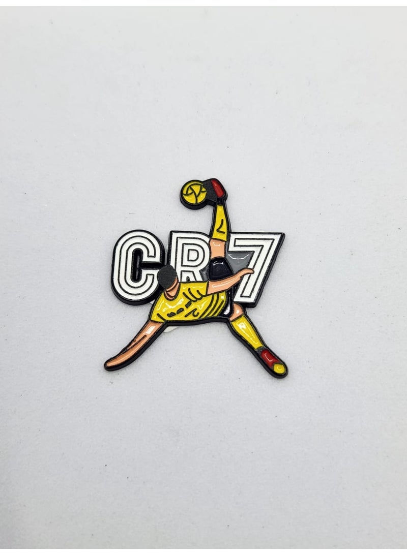 Kipfy Cr7, Cristiano Ronaldo Sticker  Logo Metal Sticker Badge Metal for mobile,laptop Backpacks,Accessories Fans Display for I pad,and Collectors Walls, Doors, Cars, Trucks, Motorcycles Fridge - Image 1
